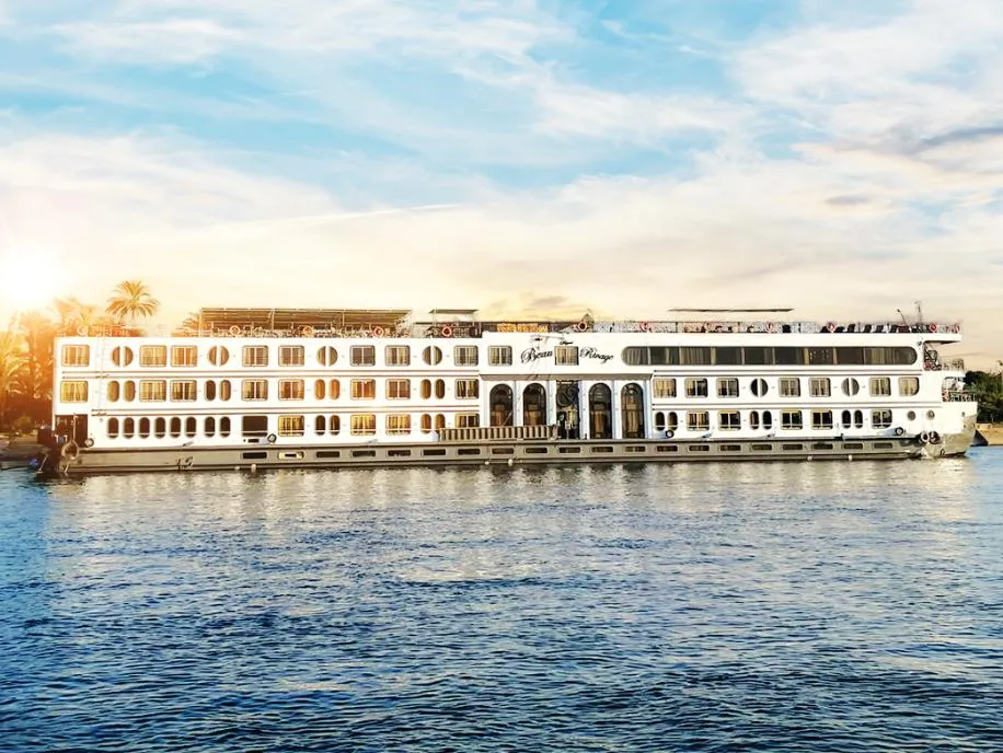Exterior view of the Royal Beau Rivage Nile cruise ship